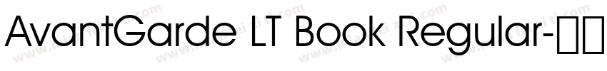 AvantGarde LT Book Regular字体转换